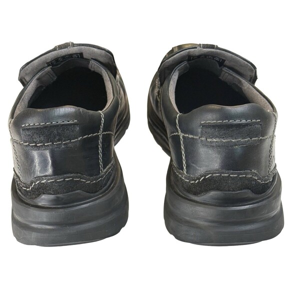 Clarks Men’s Black Leather Slip On Loafers 8.5M Comfort Shoes 26171747075 - Picture 3 of 6